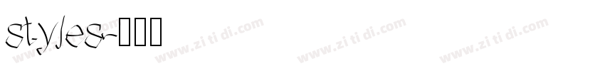 styles字体转换
