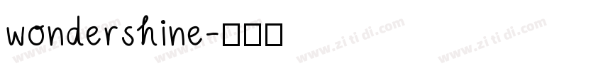 wondershine字体转换