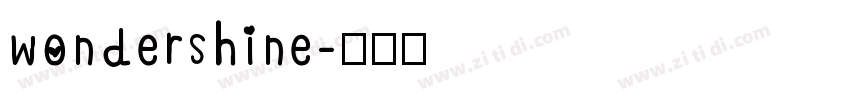 wondershine字体转换