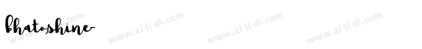 bhatoshine字体转换