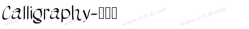 Calligraphy字体转换