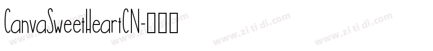 CanvaSweetHeartCN字体转换