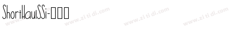 ShortHaulSSi字体转换
