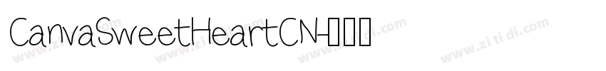 CanvaSweetHeartCN字体转换