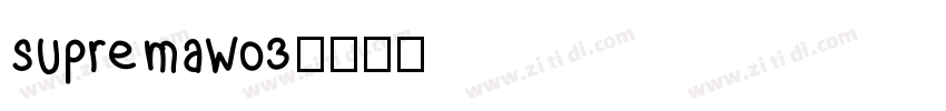 SupremaW03字体转换