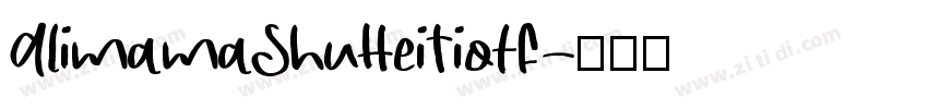 AlimamaShuHeiTiotf字体转换