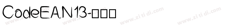CodeEAN13字体转换