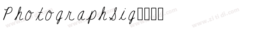 PhotographSig字体转换