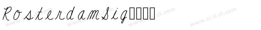 RosterdamSig字体转换