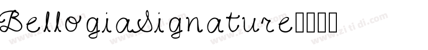 BellogiaSignature字体转换