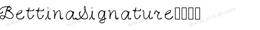 BettinaSignature字体转换