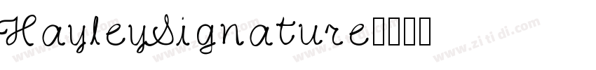 HayleySignature字体转换