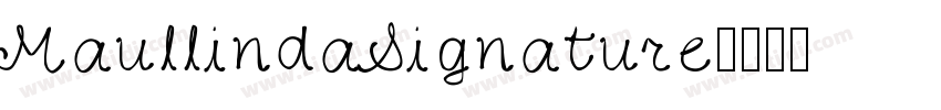 MaullindaSignature字体转换