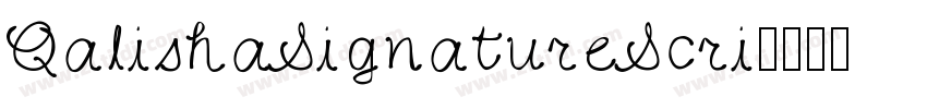 QalishaSignatureScri字体转换