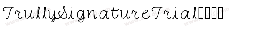 TrullySignatureTrial字体转换