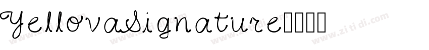 YellovaSignature字体转换