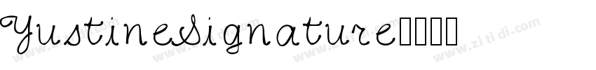 YustineSignature字体转换