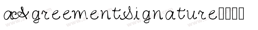 aAgreementSignature字体转换