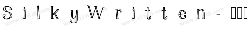 SilkyWritten字体转换