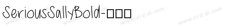 SeriousSallyBold字体转换