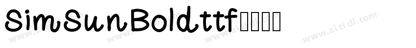 SimSunBoldttf字体转换