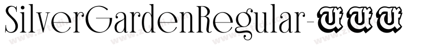 SilverGardenRegular字体转换