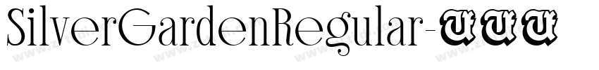 SilverGardenRegular字体转换