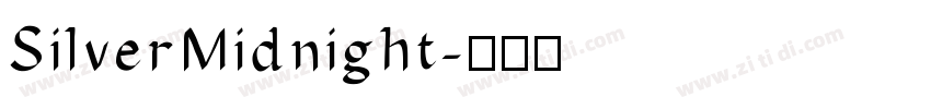 SilverMidnight字体转换