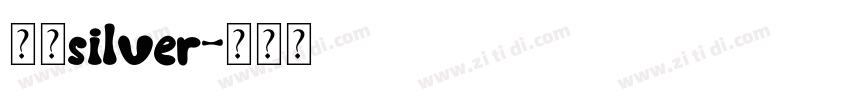 像素silver字体转换