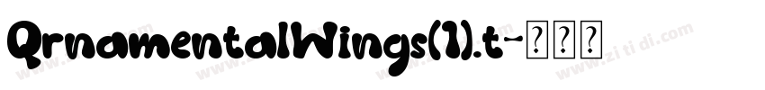 QrnamentalWings(1).t字体转换