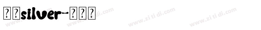 像素silver字体转换