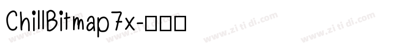 ChillBitmap7x字体转换