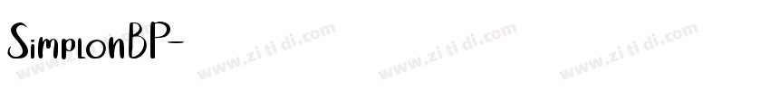 SimplonBP字体转换