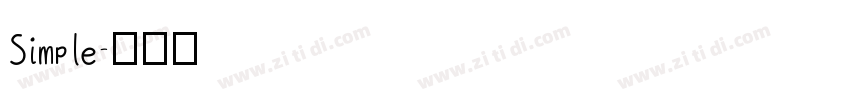 Simple字体转换