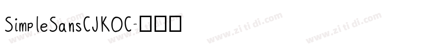 SimpleSansCJKOC字体转换