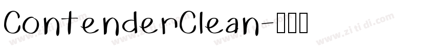 ContenderClean字体转换