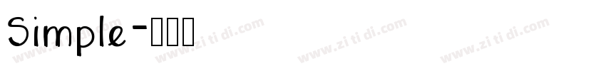 Simple字体转换