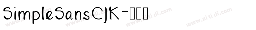 SimpleSansCJK字体转换