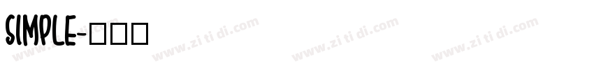 Simple字体转换