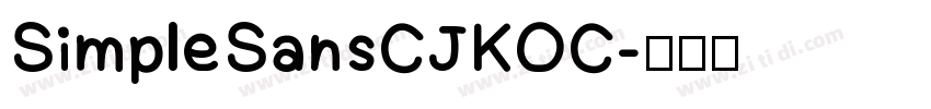 SimpleSansCJKOC字体转换