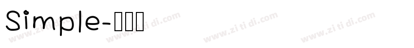Simple字体转换
