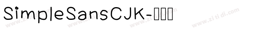 SimpleSansCJK字体转换