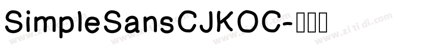 SimpleSansCJKOC字体转换
