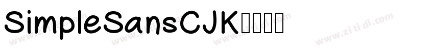 SimpleSansCJK字体转换