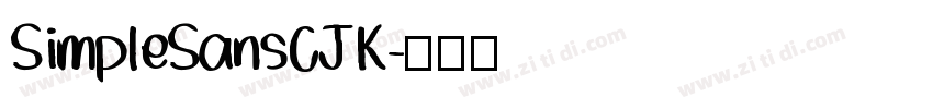 SimpleSansCJK字体转换