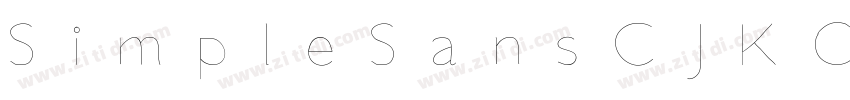 SimpleSansCJKOC字体转换