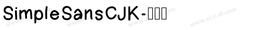 SimpleSansCJK字体转换
