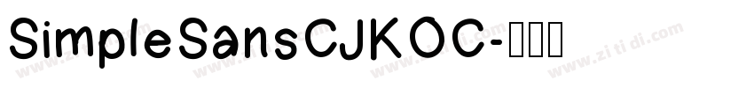 SimpleSansCJKOC字体转换