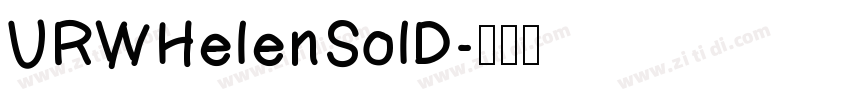 URWHelenSolD字体转换