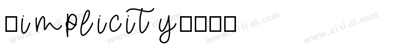 Simplicity字体转换